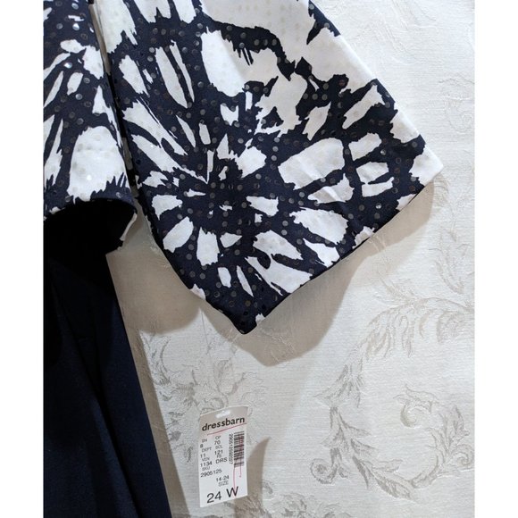 Sequin Floral Jacket Sleeveless Dress Set 24 Navy Surplice Stretch Party Prom - Picture 8 of 9